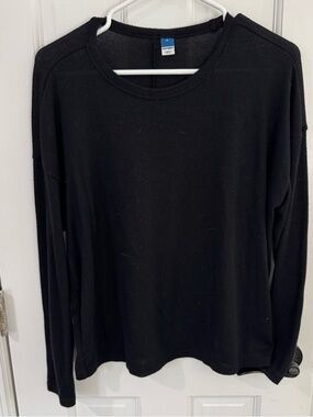 Old Navy Black Lightweight Knit Long Sleeve Top Size M Soft